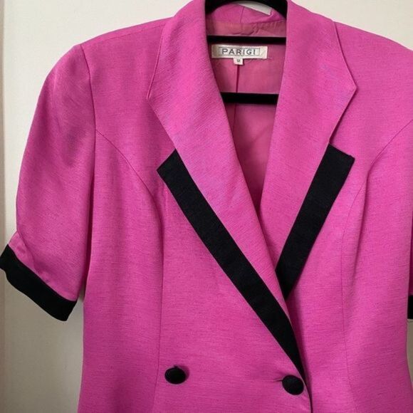 ‎PARIGI Bright Pink Blazer VINTAGE - Picture 3 of 5